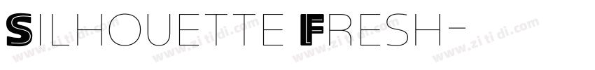 Silhouette Fresh字体转换